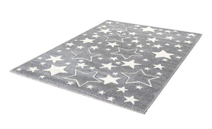 Детский ковер Amigo Stars Silver серого цвета 80х150 - купить Ковры по цене 10559.0 Детский ковер Amigo Stars Silver серого цвета 80х150 - купить Ковры по цене 10559.0