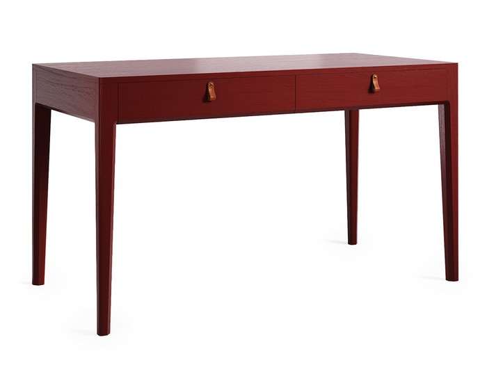 Рабочий стол Case бордового цвета  - купить Письменные столы по цене 64900.0