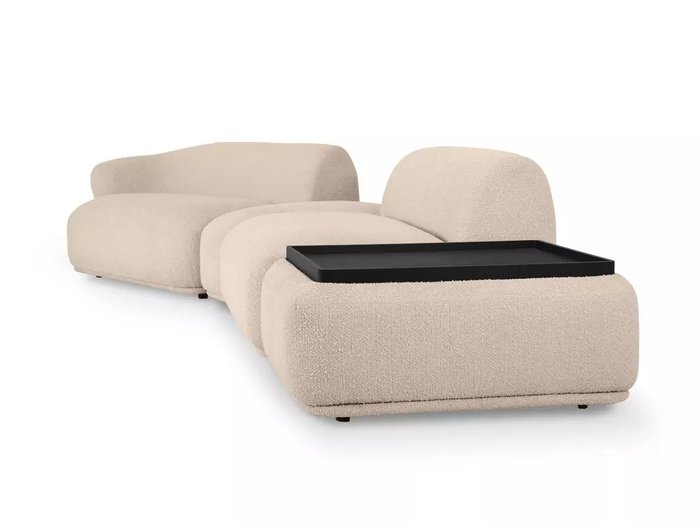 Модульный диван Fabro бежевого цвета - лучшие Прямые диваны в INMYROOM