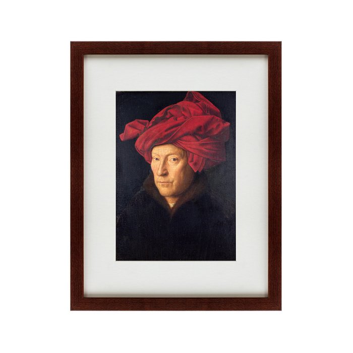 Картина Portrait of a man in a chaperon Self-portrait 1433 г. - купить Картины по цене 5995.0