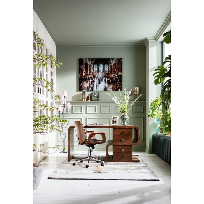 Кресло офисное Patron с ореховыми подлокотниками - купить Офисные кресла по цене 40500.0