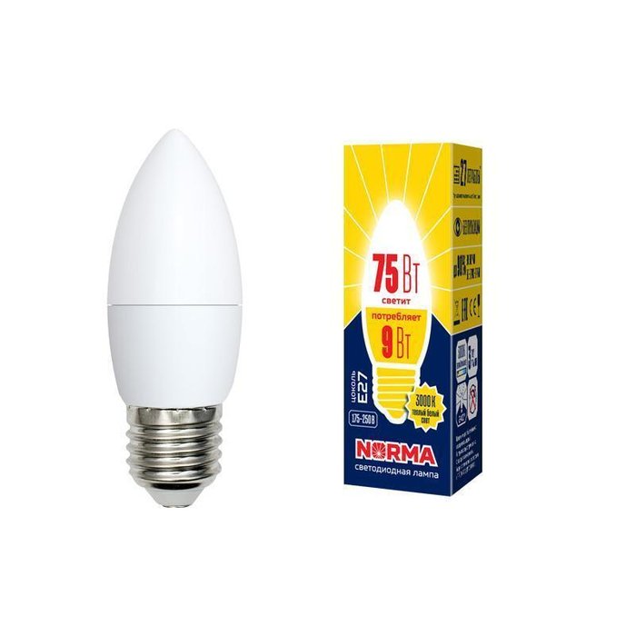 Лампа светодиодная Свеча матовая   - купить Лампочки по цене 100.0