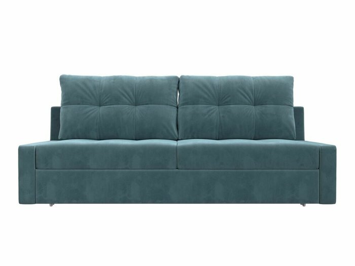 Прямой диван-кровать Мартин бирюзового цвета - купить Прямые диваны по цене 41999.0