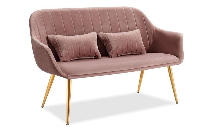 Диван Geneva розового цвета - лучшие Прямые диваны в INMYROOM