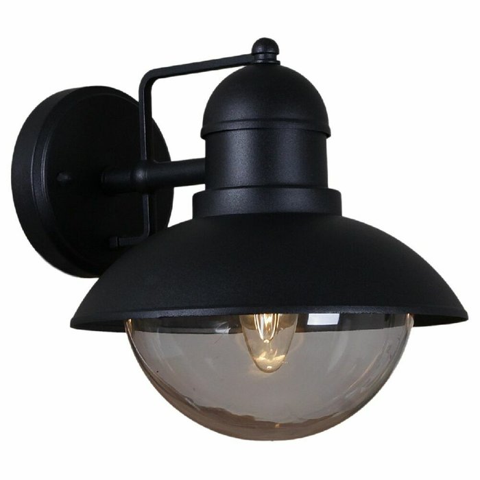 Уличный настенный светильник 08299-9.2-001SJ BK черного цвета