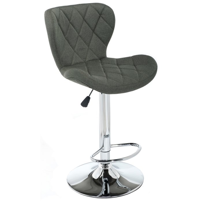 Барный стул Porch dark grey fabric с обивкой темно-серого цвета Барный стул Porch dark grey fabric с обивкой темно-серого цвета