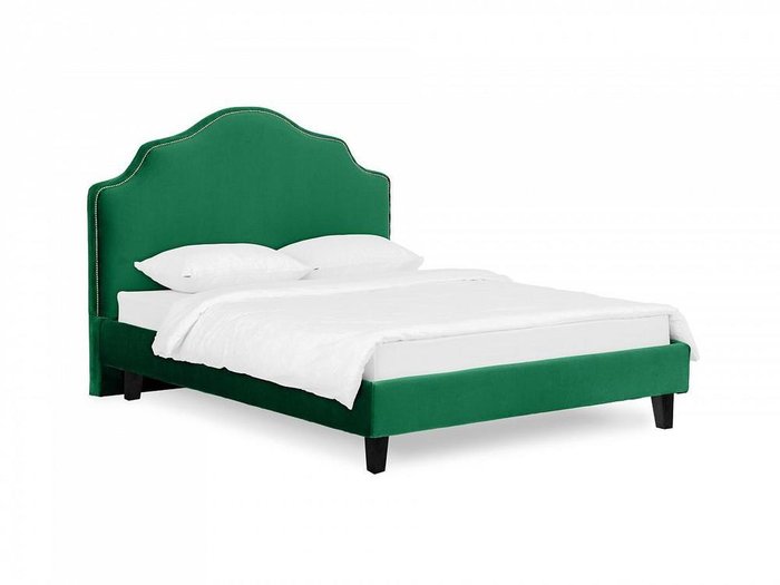 Кровать Queen Victoria L 140х200 темно-зеленого цвета