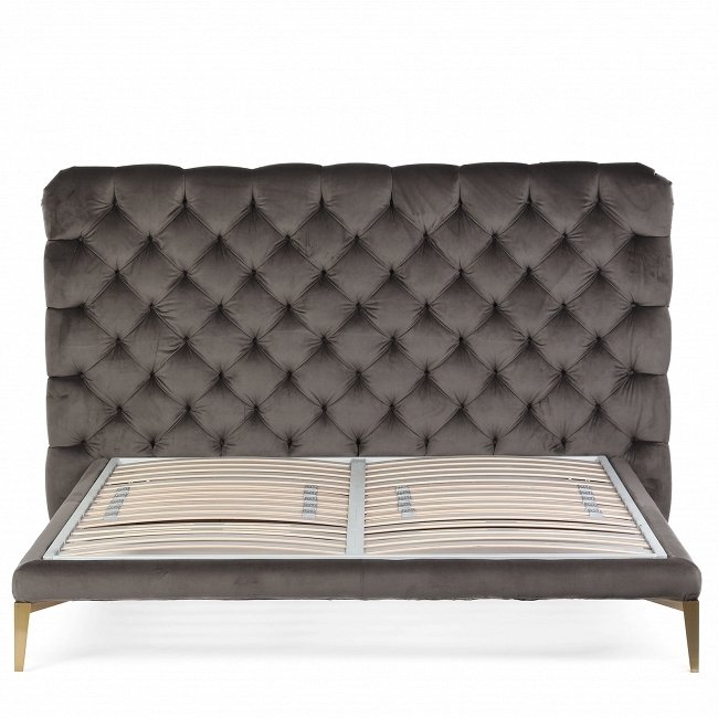 Кровать Windsor 180x200 серого цвета