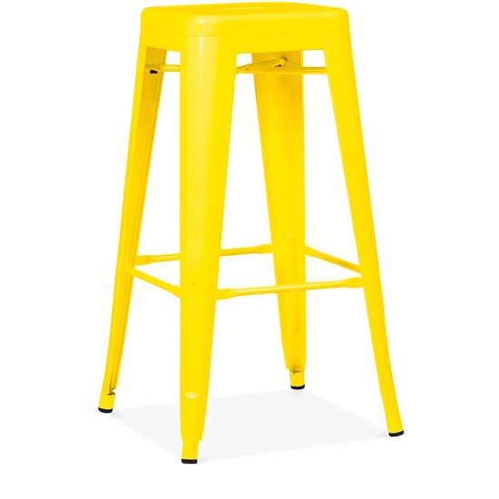 Барный стул Tolix 75 желтого цвета