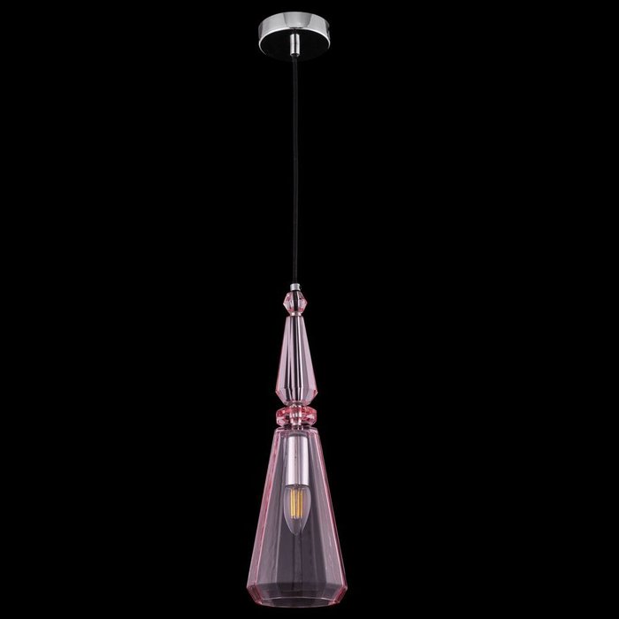 Подвесной светильник Sunshine с плафоном розового цвета - лучшие Подвесные светильники в INMYROOM