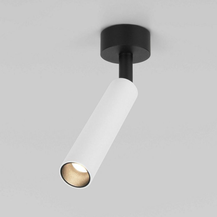 Накладной светодиодный светильник Diffe 5 бело-черного цвета
