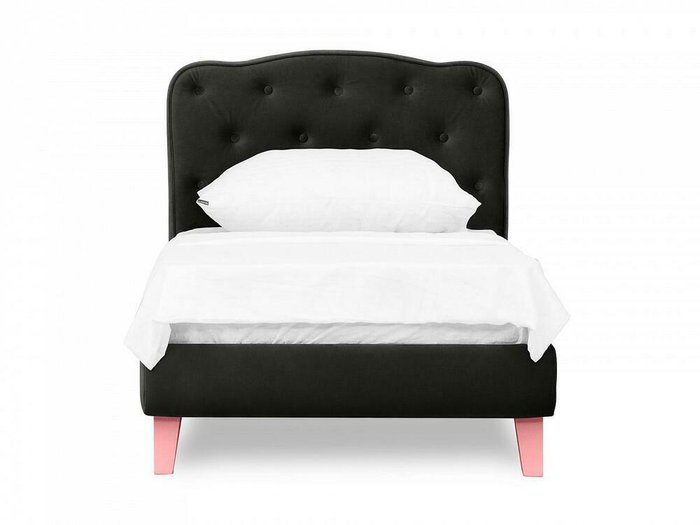 Кровать Candy 80х160 черного цвета - купить Одноярусные кроватки по цене 28620.0