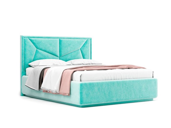 Кровать Alatri мятного цвета с ортопедическим основанием 180х200  - купить Кровати для спальни по цене 33097.0