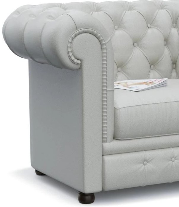 Кресло Честер белого цвета - лучшие Интерьерные кресла в INMYROOM