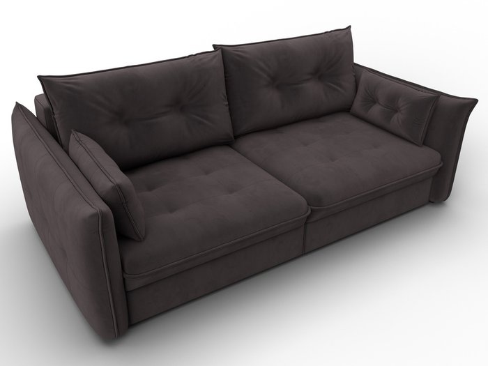 Диван-кровать Лига-100 темно-коричневого цвета - купить Прямые диваны по цене 84990 Диван-кровать Лига-100 темно-коричневого цвета - купить Прямые диваны по цене 84990