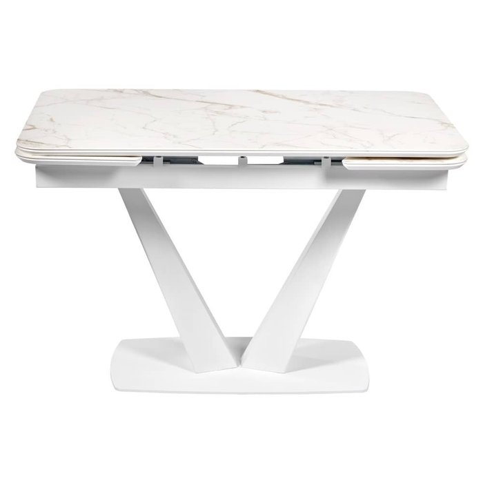 Раздвижной обеденный стол Vito белого цвета - купить Обеденные столы по цене 93490.0