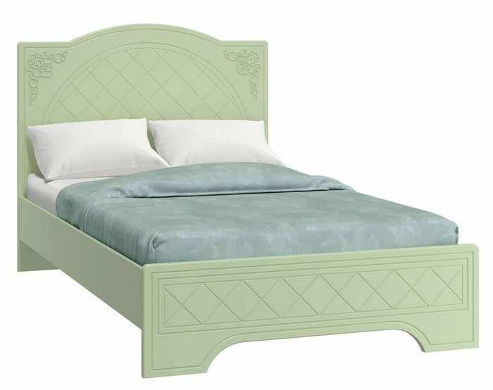 Кровать Соня Премиум 120х200 светло-зеленого цвета - лучшие Кровати для спальни в INMYROOM