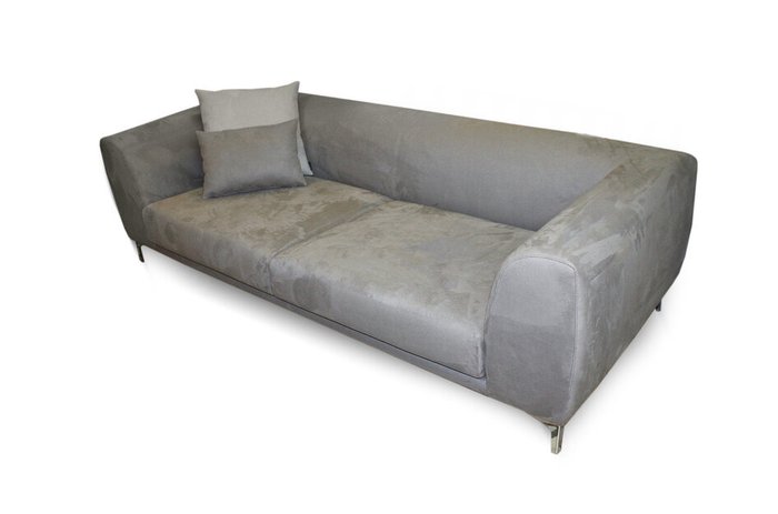Прямой диван Аллен серого цвета - купить Прямые диваны по цене 110000.0