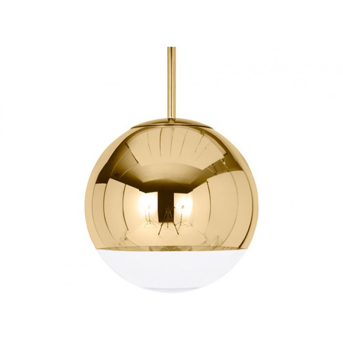 Подвесной светильник Tom Dixon Mirror Ball Gold  из металла в виде зеркального шара