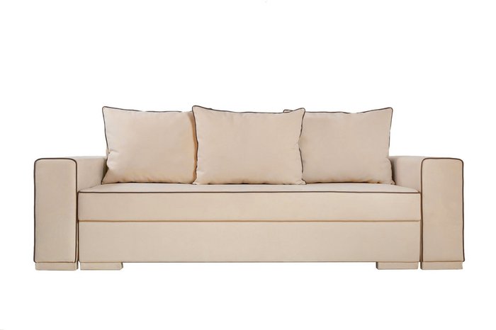Диван-кровать Цезарь 4 бежевого цвета - купить Прямые диваны по цене 52801.0