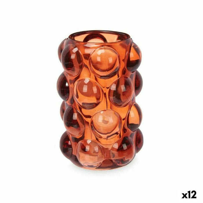 Подсвечник микросферы Оранжевый Стеклянный 8,4 x 12,5 x 8,4 cm (12 штук) Подсвечник микросферы Оранжевый Стеклянный 8,4 x 12,5 x 8,4 cm (12 штук)