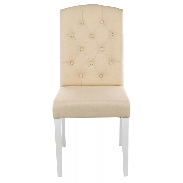 Стул Menson white fabric сream бежевого цвета - лучшие Обеденные стулья в INMYROOM