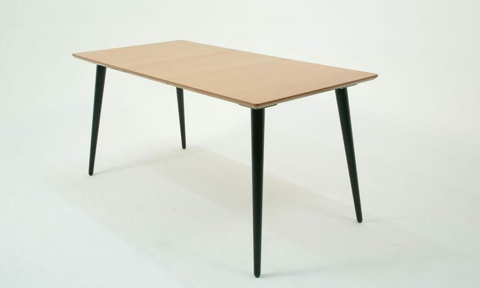 Стол обеденный раздвижной Монте 120 черно-бежевого цвета - купить Обеденные столы по цене 28990.0