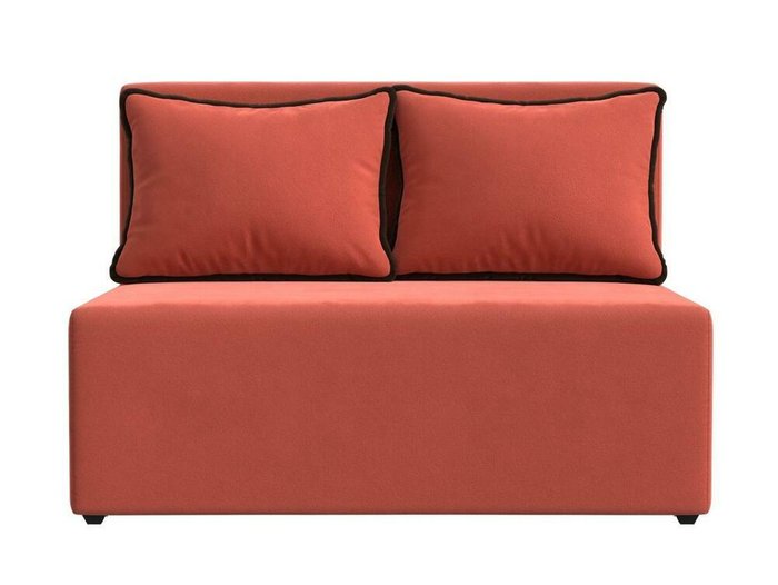Диван-кровать Лагуна кораллового цвета - купить Прямые диваны по цене 26999.0