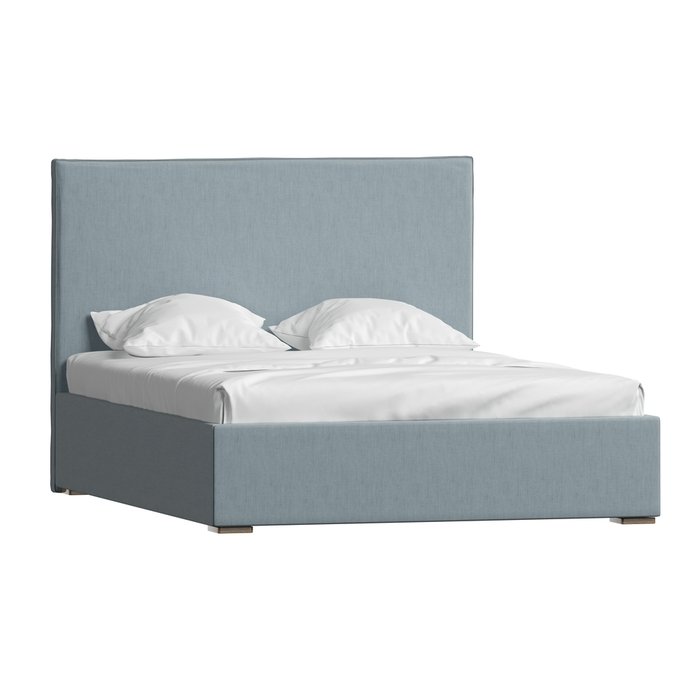 Кровать Comfort 140х200 с подъёмным механизмом голубого цвета