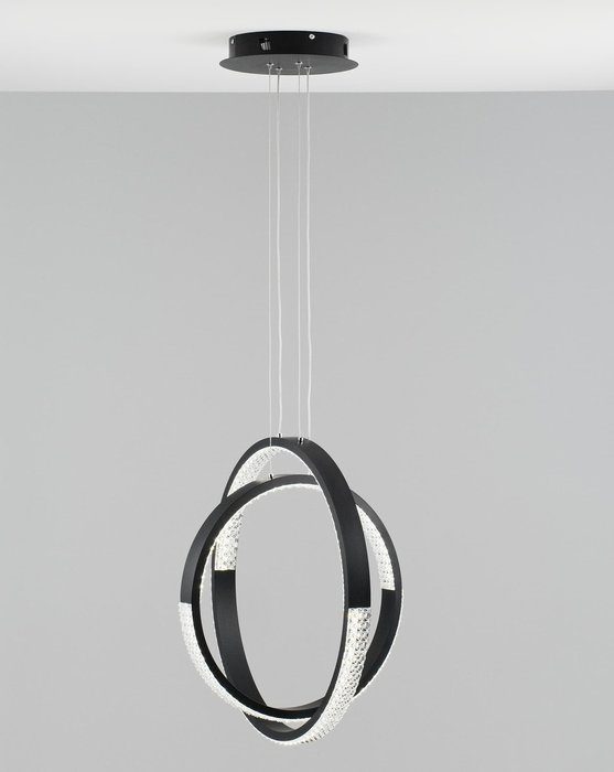Светодиодный подвесной светильник Novas черно-белого цвета - лучшие Подвесные светильники в INMYROOM