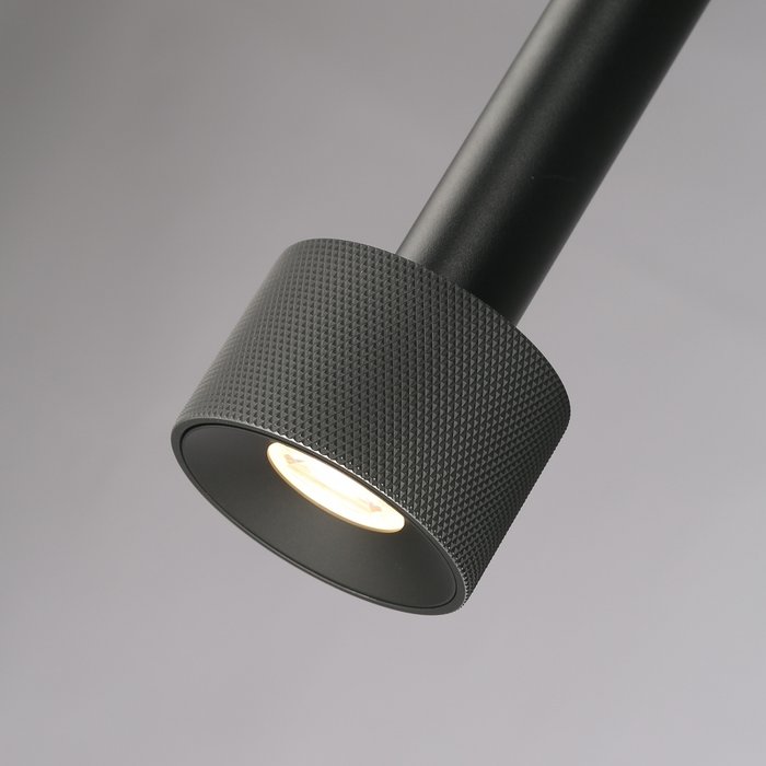 Светильник подвесной iLEDEX Delta 2362-1 BK+GRP - лучшие Подвесные светильники в INMYROOM