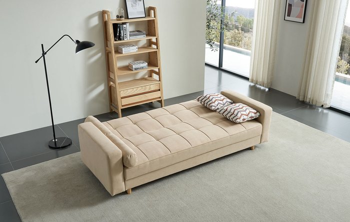 Диван-кровать Manhattan бежевого цвета - купить Прямые диваны по цене 53055.0