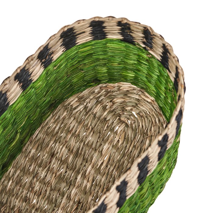 Корзина TamTam зелено-бежевого цвета - купить Плетеные корзины по цене 1885.0