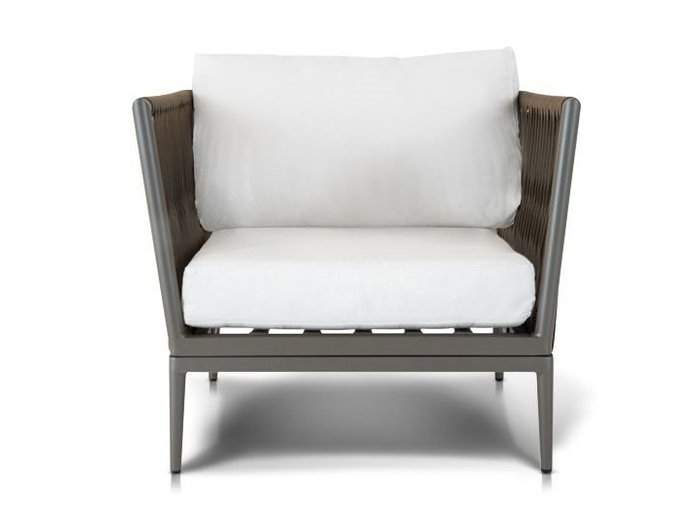 Кресло Касабланка серого цвета  - купить Садовые кресла по цене 73490.0