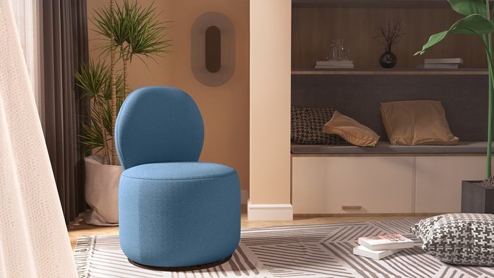 Пуф-кресло голубого цвета IMR-1672476 - купить Пуфы по цене 20235.0