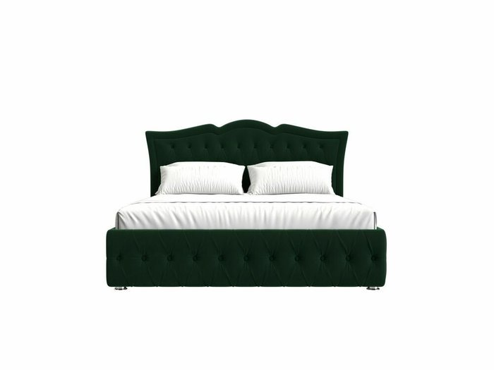 Кровать Герда 180х200 зеленого цвета с подъемным механизмом - купить Кровати для спальни по цене 91999.0