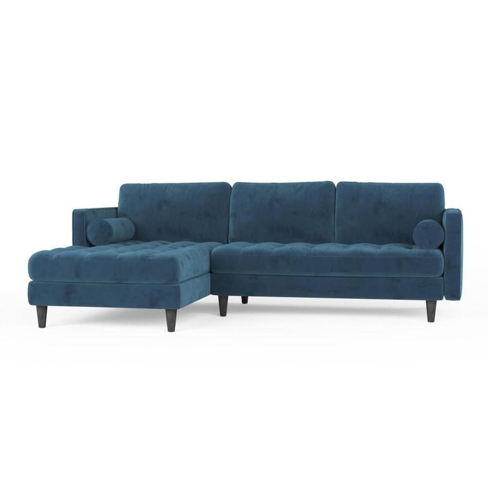 Угловой диван Scott ST синего цвета