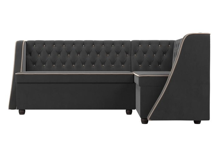 Кухонный угловой диван Лофт серого цвета правый угол - купить Угловые диваны по цене 50999.0