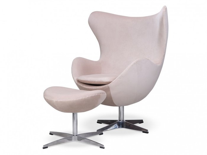 Кресло Egg Chair розового цвета - лучшие Интерьерные кресла в INMYROOM