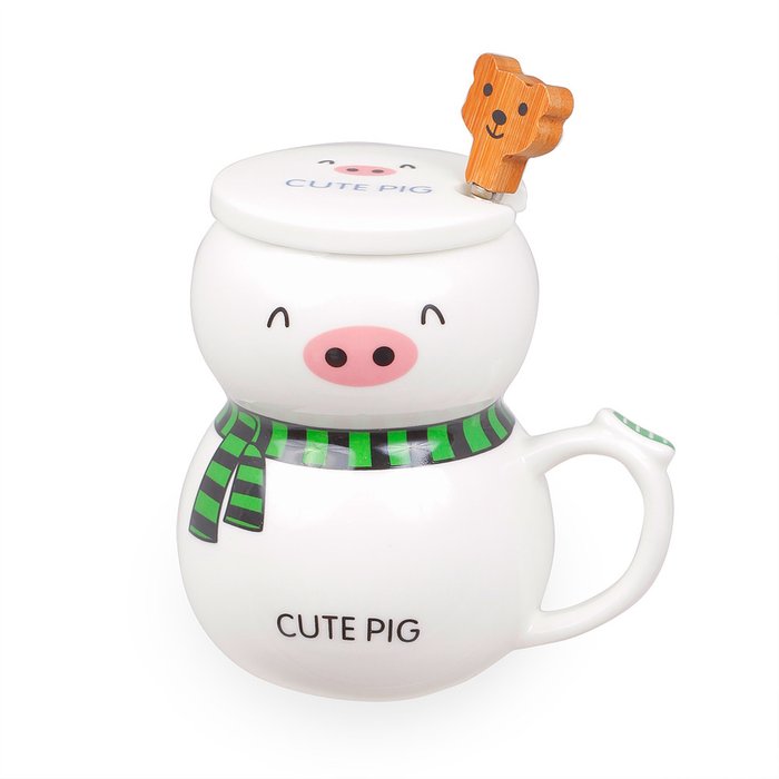Кружка Cute Pig Green Кружка Cute Pig Green