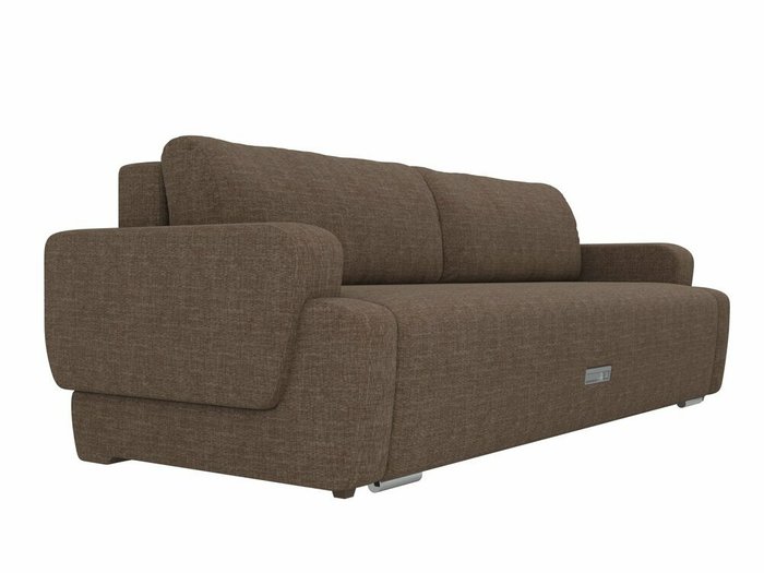 Прямой диван-кровать Ника коричневого цвета - лучшие Прямые диваны в INMYROOM