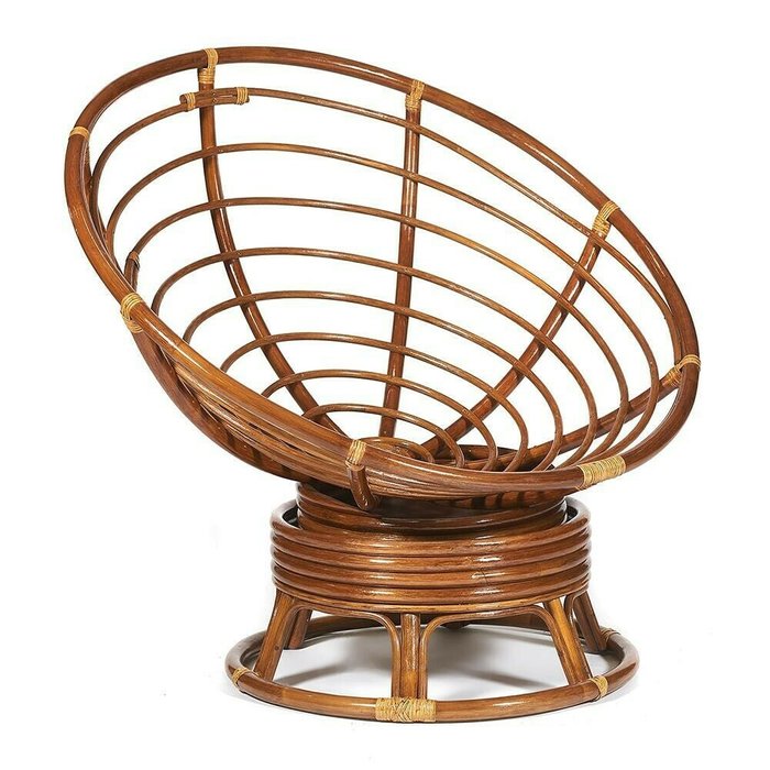 Кресло-качалка Papasan Pecan с подушкой молочного цвета - купить Садовые кресла по цене 28500.0 Кресло-качалка Papasan Pecan с подушкой молочного цвета - купить Садовые кресла по цене 28500.0