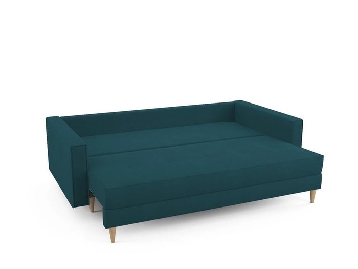 Диван раскладной ОТТО сине-зеленого цвета - лучшие Прямые диваны в INMYROOM