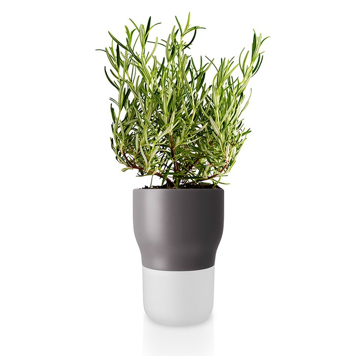 Горшок для растений с функцией самополива 11 см серый