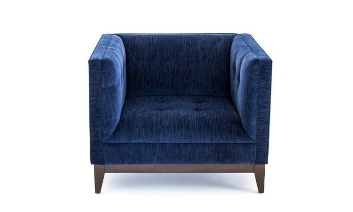 Кресло темно-синего цвета - купить Интерьерные кресла по цене 62500.0