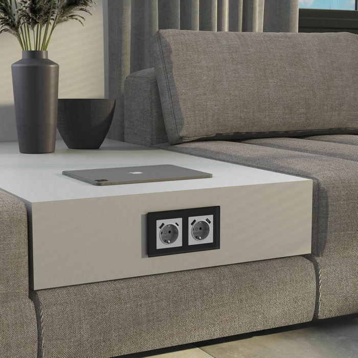 Рамка из стекла на 2 поста Senso черный soft-touch W0023108 - купить Розетки по цене 5490.0 Рамка из стекла на 2 поста Senso черный soft-touch W0023108 - купить Розетки по цене 5490.0