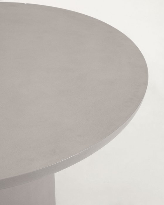 Круглый стол Taimi серого цвета - лучшие Садовые столы в INMYROOM