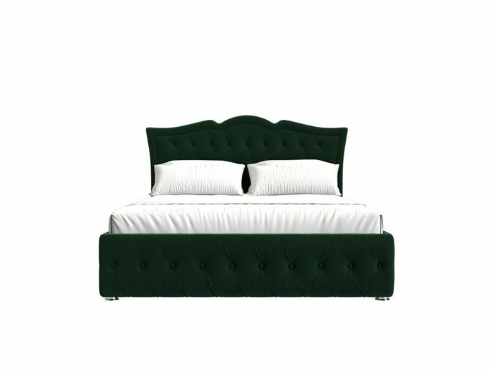 Кровать Герда 160х200 темно-зеленого цвета с подъемным механизмом - купить Кровати для спальни по цене 83999.0