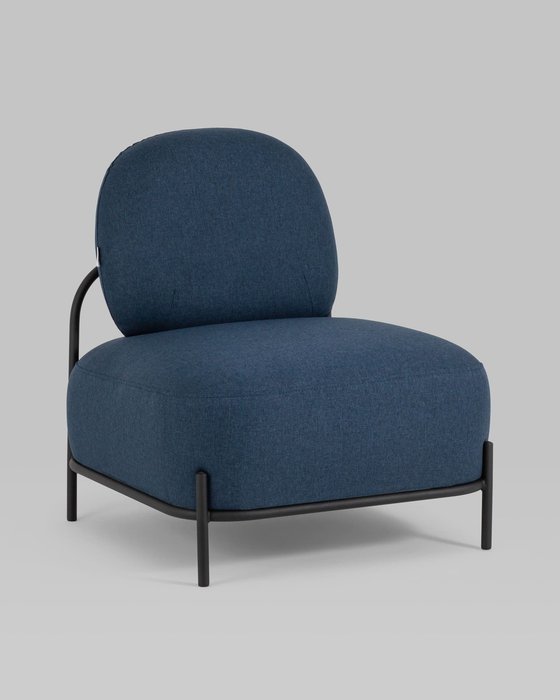 Кресло Стоун синего цвета - купить Интерьерные кресла по цене 21990.0