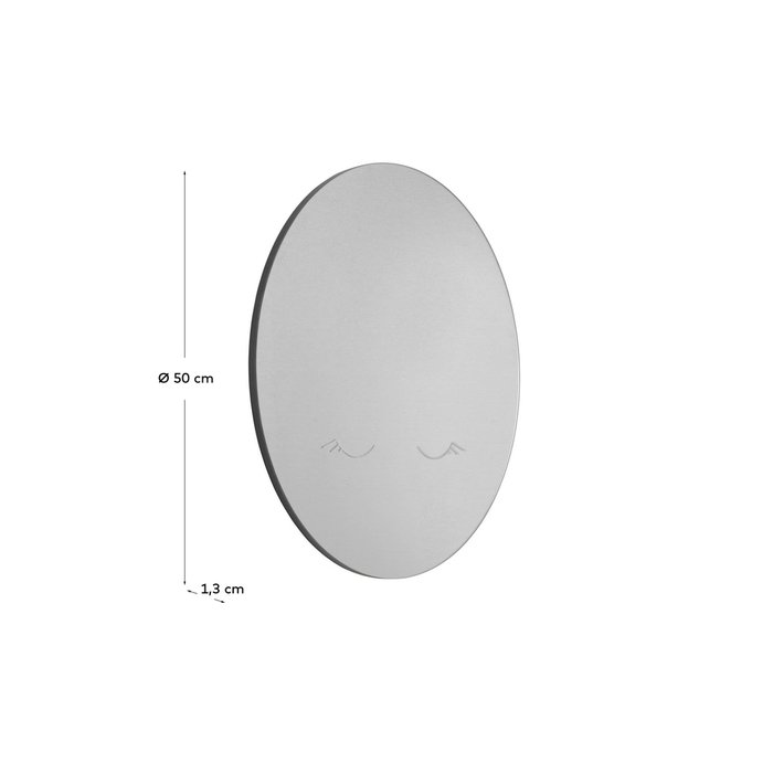 Настенное зеркало Child круглой формы  - лучшие Настенные зеркала в INMYROOM